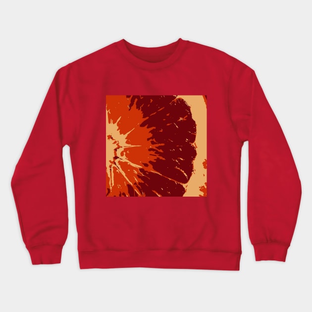 Blood Orange Crewneck Sweatshirt by IckyScrawls